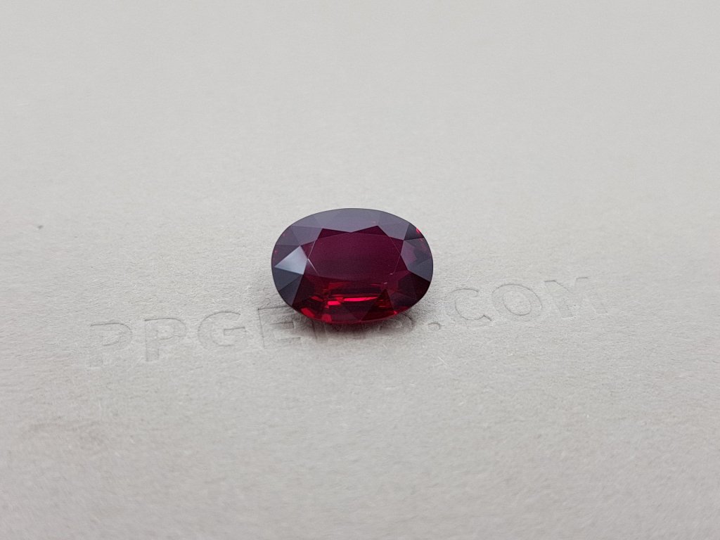 Ruby cut oval 6.02 ct, Mozambique Image №3