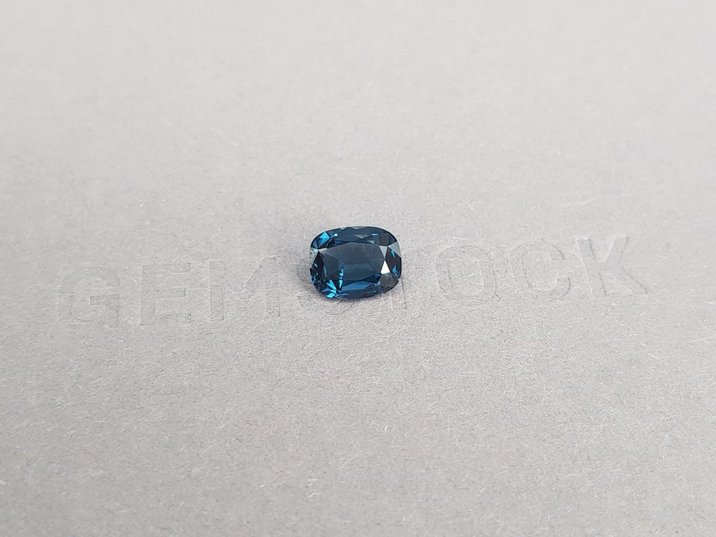 Blue cobalt cushion cut spinel 1.50 carats, Tanzania Image №2