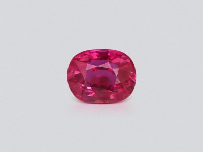 Unheated Pigeon blood ruby in oval cut 1.19 carats, Mozambique  photo