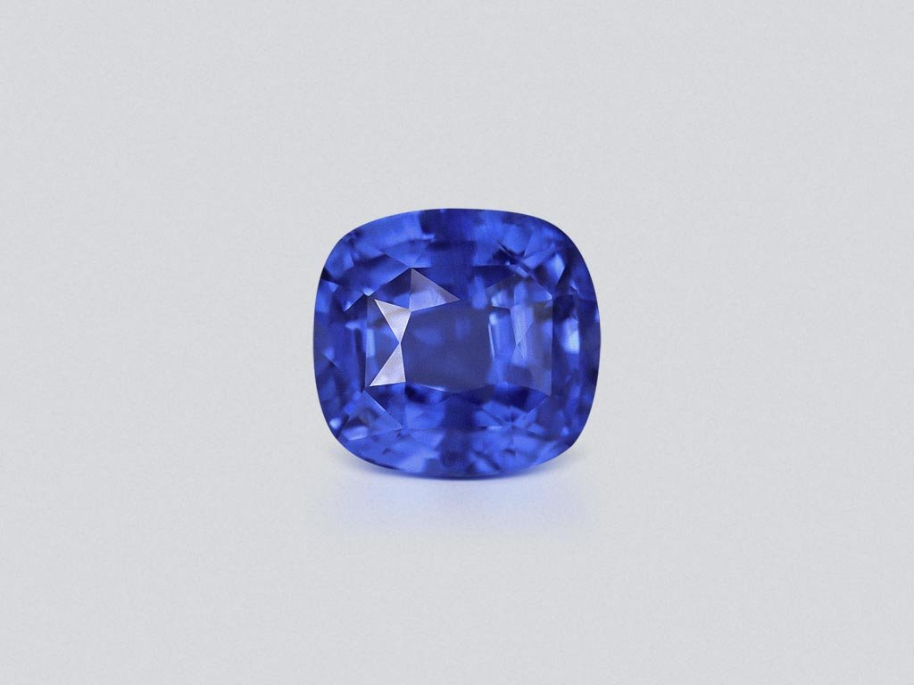 Cushion cut Cornflower Blue sapphire 4.00 carats, Madagascar Image №1