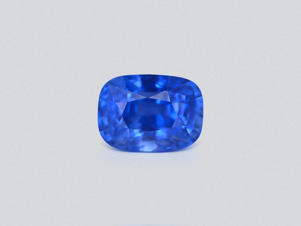 Unheated Intense Cornflower blue sapphire in cushion cut 8.00 carats, Sri Lanka Image №1
