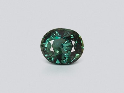 Unheated green sapphire in oval cut 4.53 carats, Sri Lanka photo