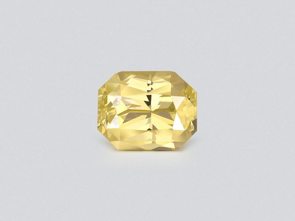 Unheated Pastel Yellow sapphire in radiant cut 2.04 carats, Sri Lanka Image №1