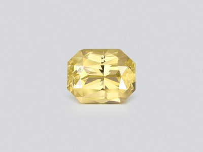 Unheated Pastel Yellow sapphire in radiant cut 2.04 carats, Sri Lanka photo