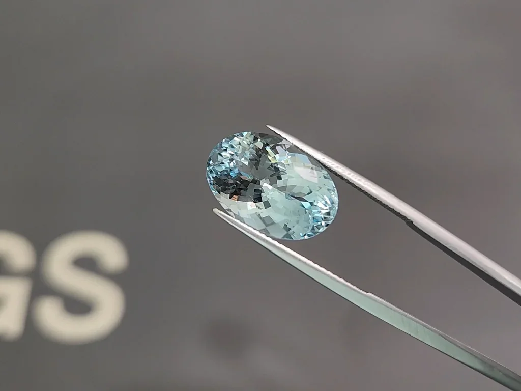 Aquamarine in oval cut 9.81 carats, Madagascar Image №3