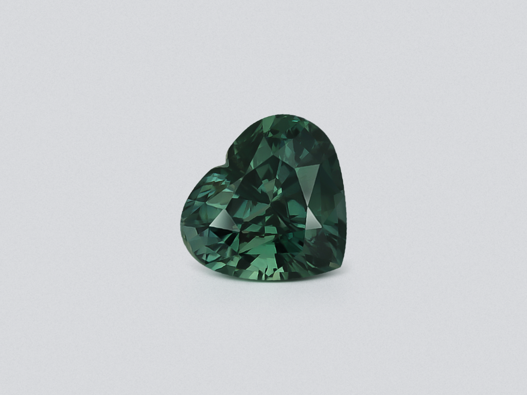 Unheated sapphir Teal heart shape 1.42 carats, Madagascar Image №1
