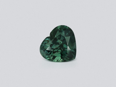 Unheated sapphir Teal heart shape 1.42 carats, Madagascar photo