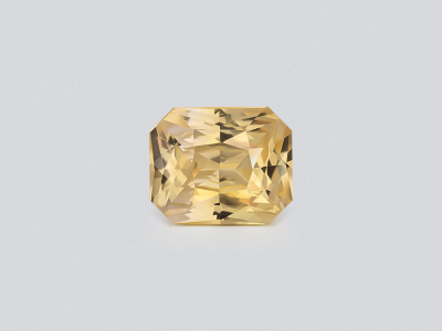 Unheated sapphire Pastel Yellow radiant cut 1.20 carats, Sri Lanka photo