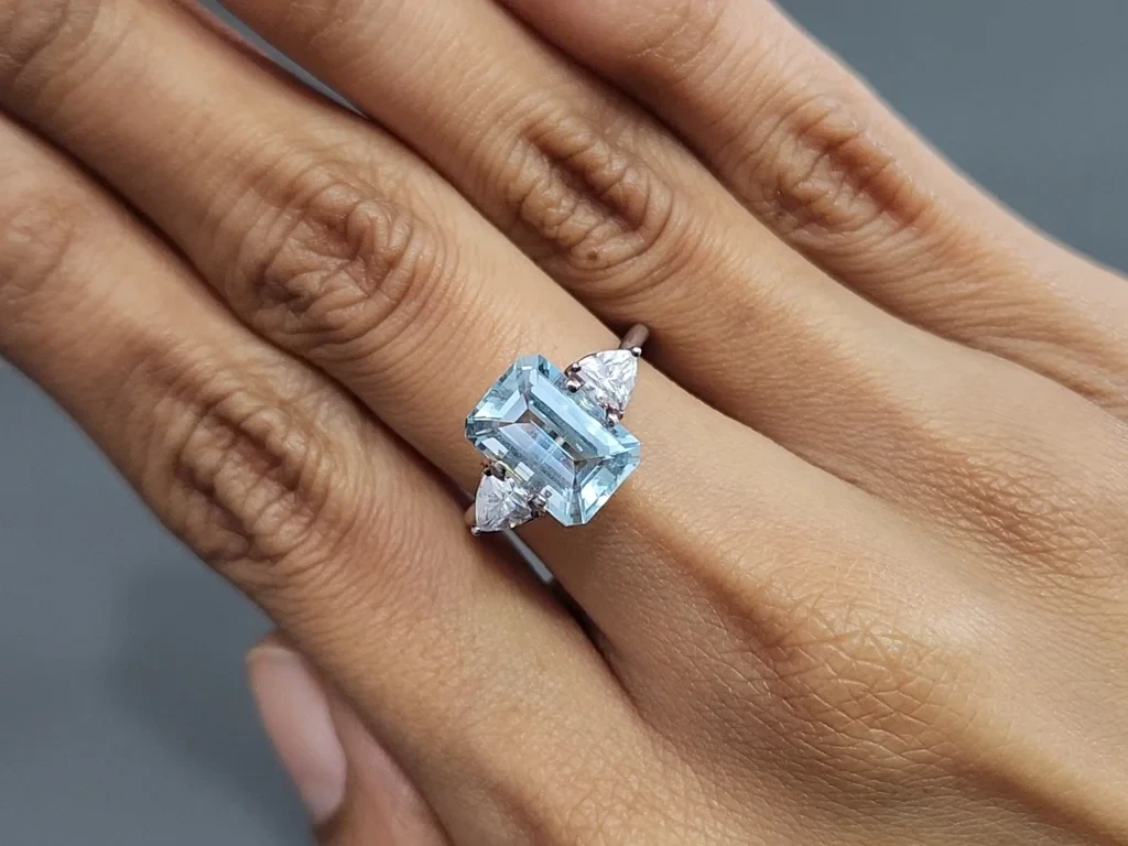 Aquamarine octagon cut 3.22 carats, Madagascar  Image №5