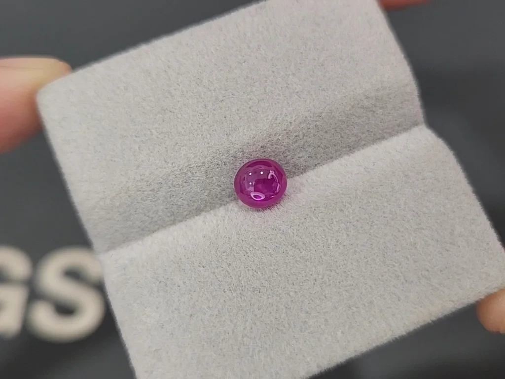 Unheated star ruby cut cabochon 1.06 carats, Burma Image №6