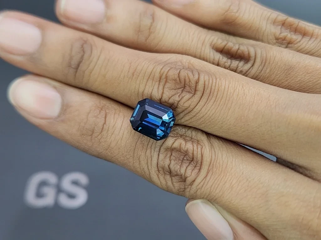 Unheated sapphire Teal octagon cut 6.19 carats, Madagascar Image №2