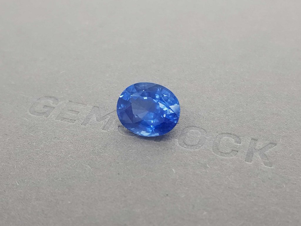 Unheated Cornflower color sapphire 8.04 ct, Sri Lanka, ICA Image №2