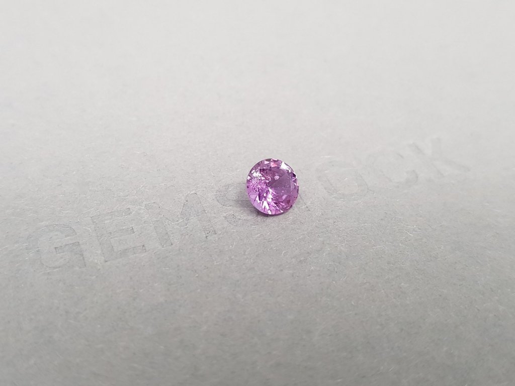 Vivid purple unheated round cut sapphire 1.04 ct, Madagascar Image №3