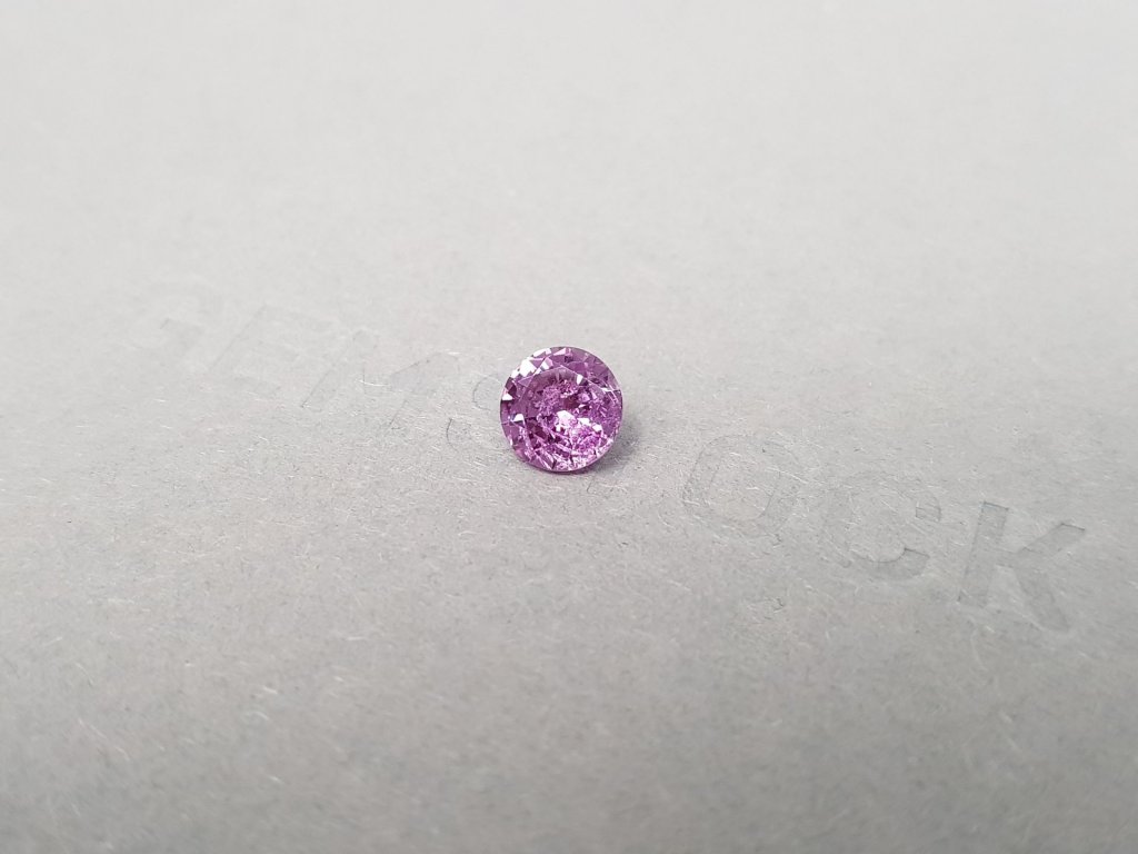Vivid purple unheated round cut sapphire 1.04 ct, Madagascar Image №4