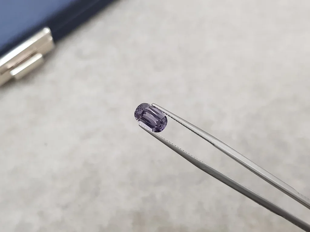 Cushion cut greyish purple spinel 1.90 ct, Burma Image №3