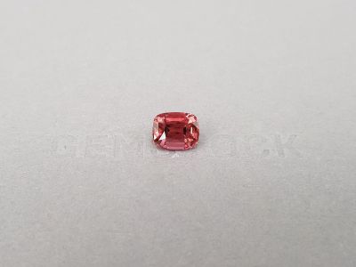 Pinkish-red cushion cut tourmaline from Africa 3.08 ct photo