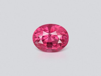 Vivid pink Mahenge spinel oval cut 1.58ct Tanzania photo