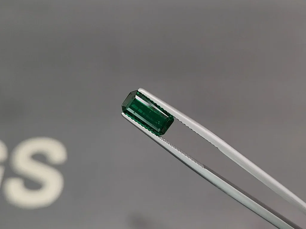 Emerald Vivid Green octagon cut 1.61 carats, Pakistan Image №3
