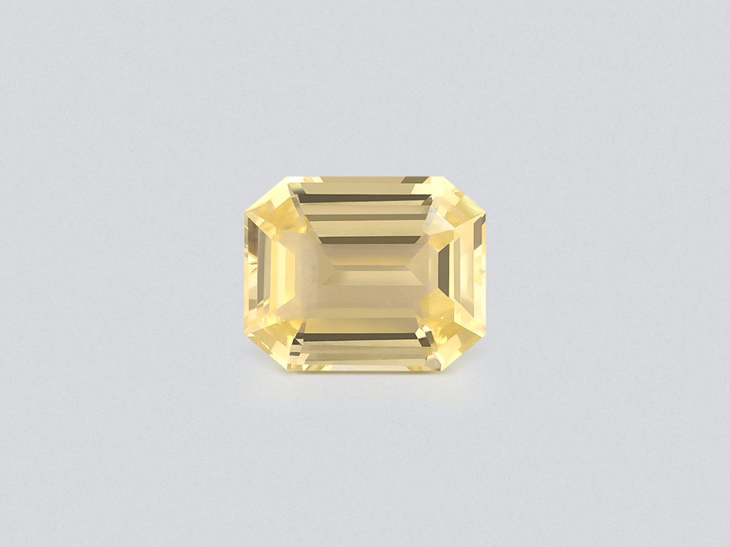 Unheated yellow sapphire octagon cut 2.50 carats, Sri Lanka Image №1