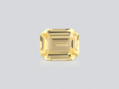Unheated yellow sapphire octagon cut 2.50 carats, Sri Lanka photo