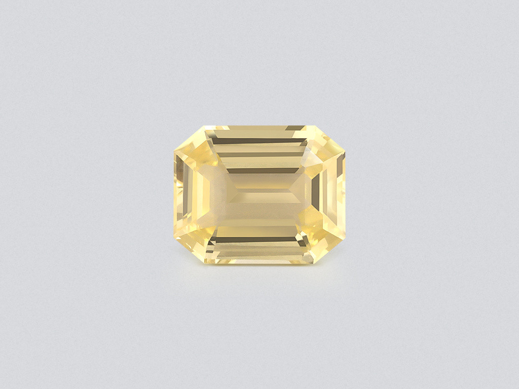 Unheated yellow sapphire octagon cut 2.50 carats, Sri Lanka Image №1