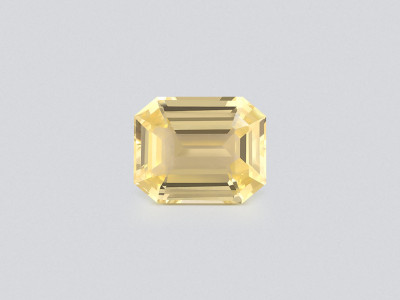 Unheated yellow sapphire octagon cut 2.50 carats, Sri Lanka photo