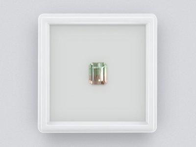 Watermelon tourmaline octagon cut 1.94 ct, Mozambique photo