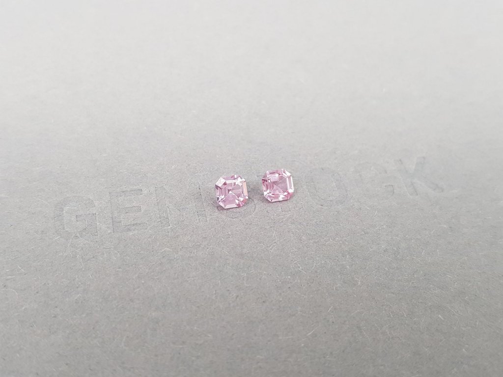 Pair of pink spinels in octagon cut 0.62 ct, Tanzania Image №2