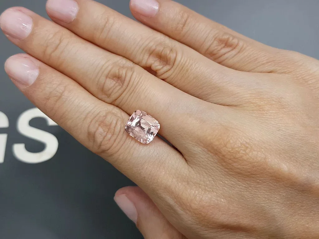 Light pink cushion cut tourmaline 4.68 carats, Africa Image №2