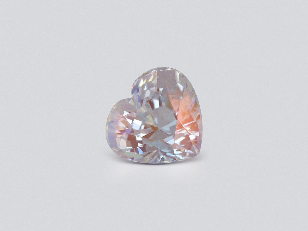 Moonstone heart cut 6.45 carats, Madagascar Image №1