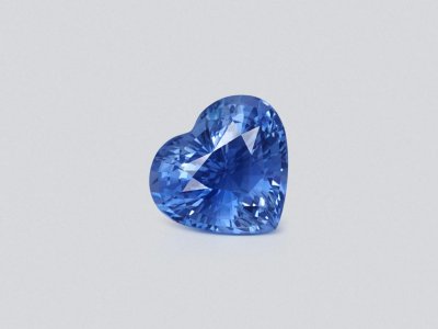 Unheated blue sapphire in heart shape 2.17 carats, Sri Lanka  photo