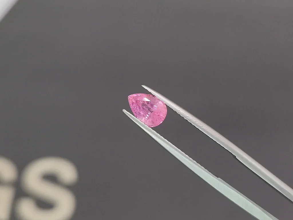 Spinel Mahenge baby pink pear cut 1.63 carats, Tanzania Image №3