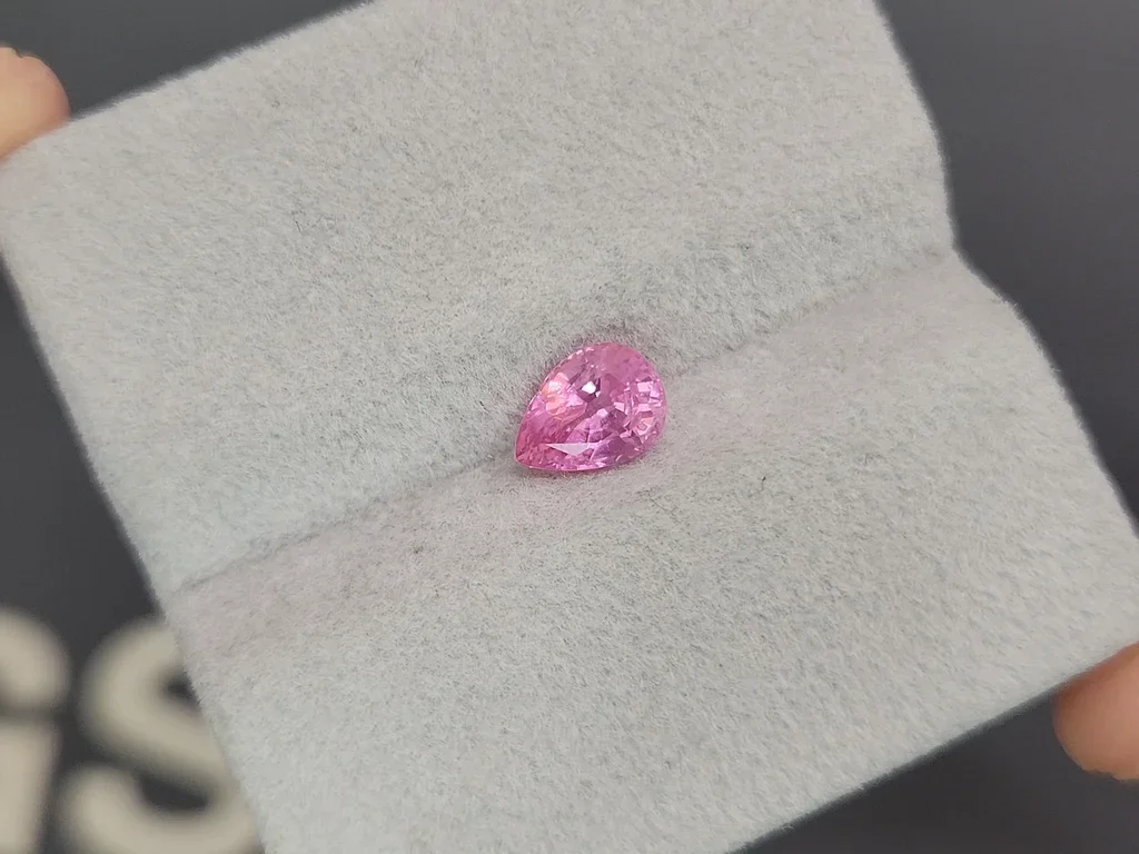 Spinel Mahenge baby pink pear cut 1.63 carats, Tanzania Image №4