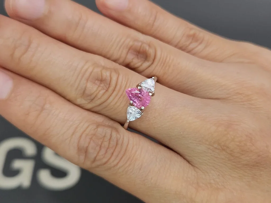 Spinel Mahenge baby pink pear cut 1.63 carats, Tanzania Image №5