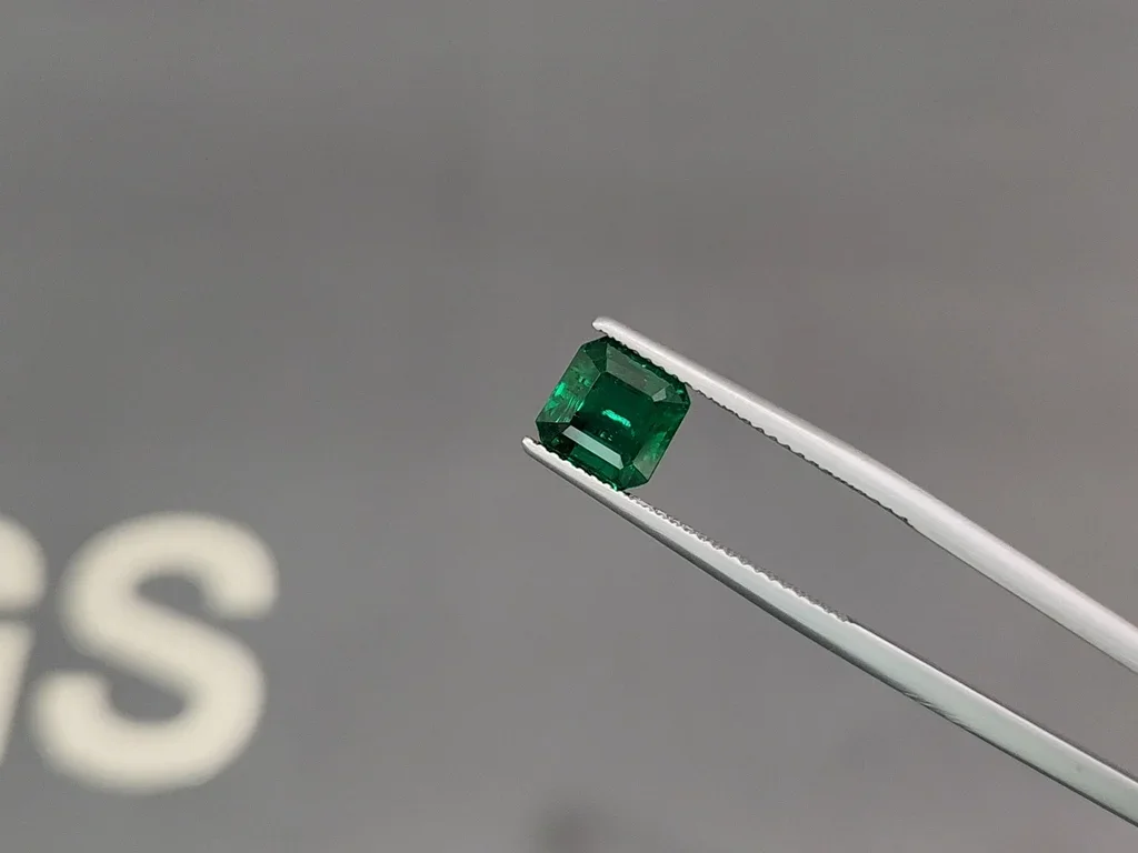 Emerald Vivid Green octagon cut 2.18 carats, Pakistan Image №3