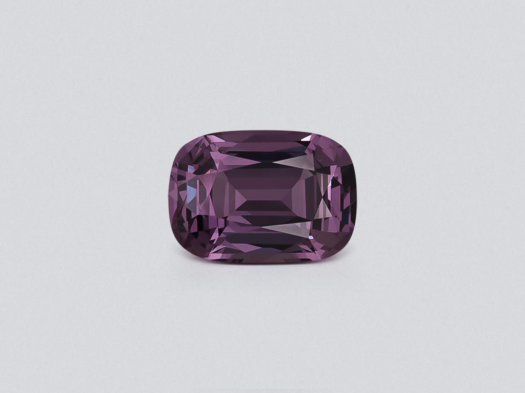 Purple spinel cushion cut 3.42 carats, Tanzania Image №1