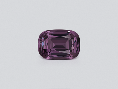 Purple spinel cushion cut 3.42 carats, Tanzania photo