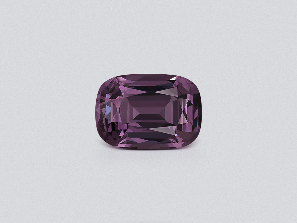 Purple spinel cushion cut 3.42 carats, Tanzania Image №1