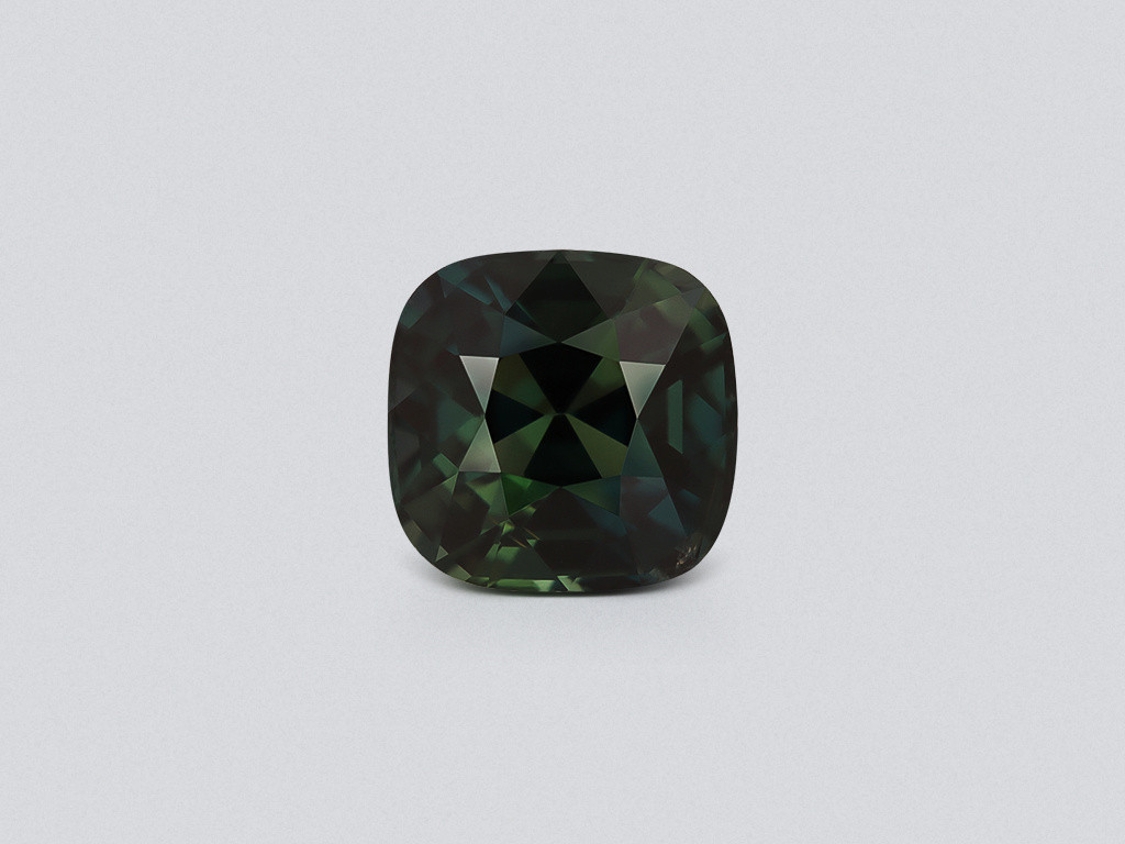 Unheated green sapphire cushion cut  4.12 carats, Sri Lanka Image №1