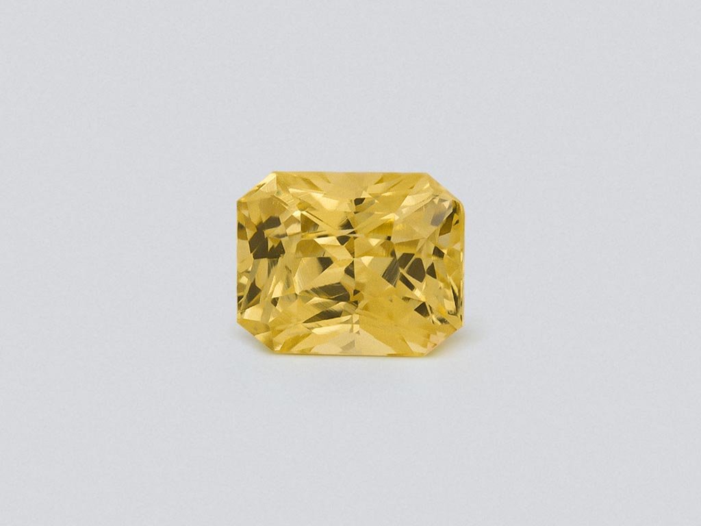 Unheated yellow sapphire radiant cut 1.12 carats, Sri Lanka Image №1