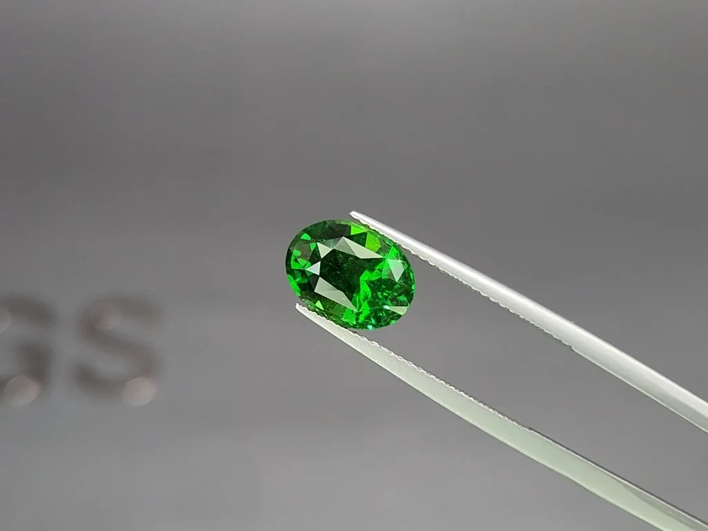 Garnet tsavorite oval cut 4.08 carats, Africa Image №3