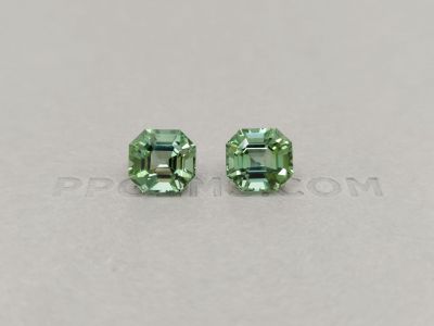 Pair of Asher cut verdelites 10.38 ct photo