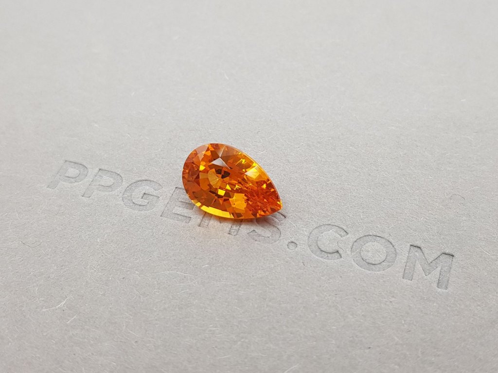 Spessartine pear cut 5.11 ct Image №2