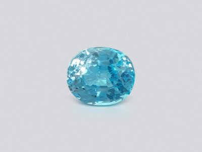 Neon blue oval cut apatite 1.60 ct, Brazil photo