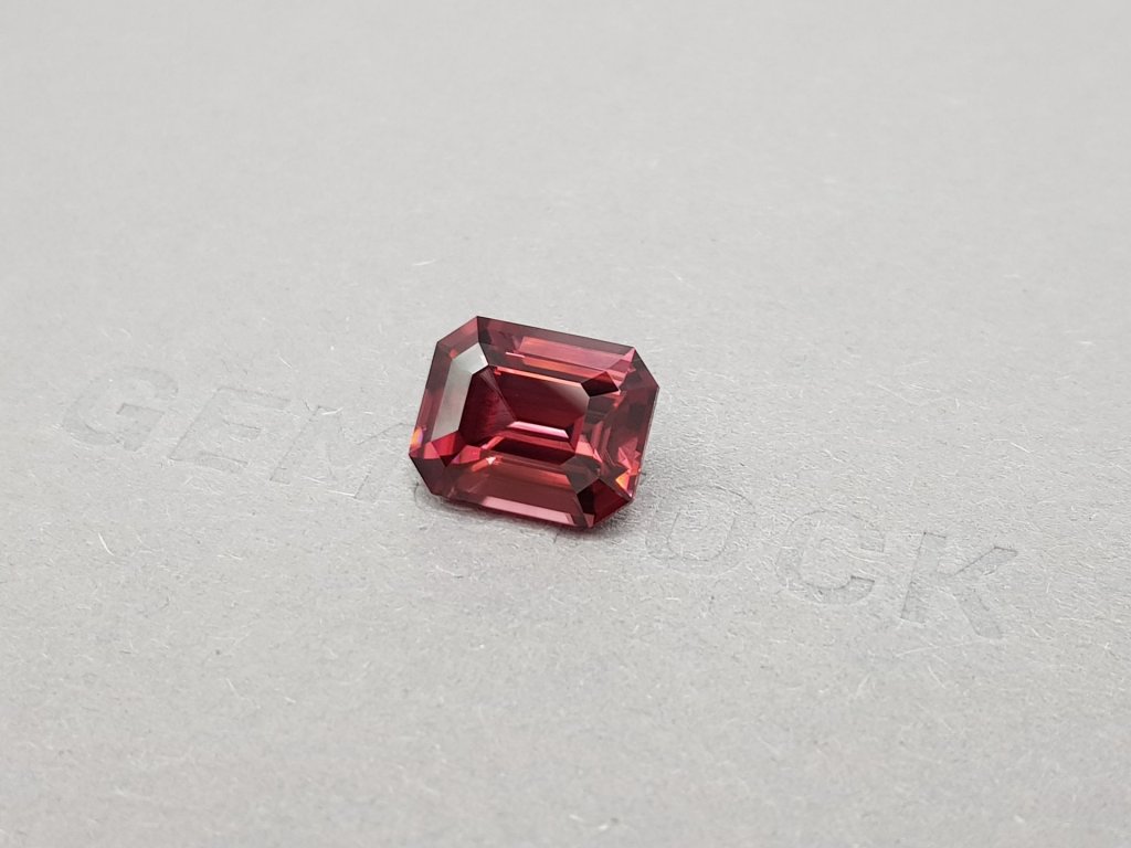 Rare intense red zircon 8.08 ct, Tanzania Image №3