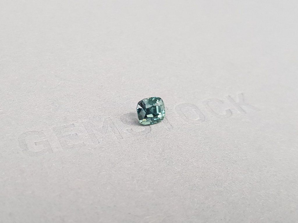 Teal cushion cut Madagascar sapphire 1.32 ct, untreated Image №2
