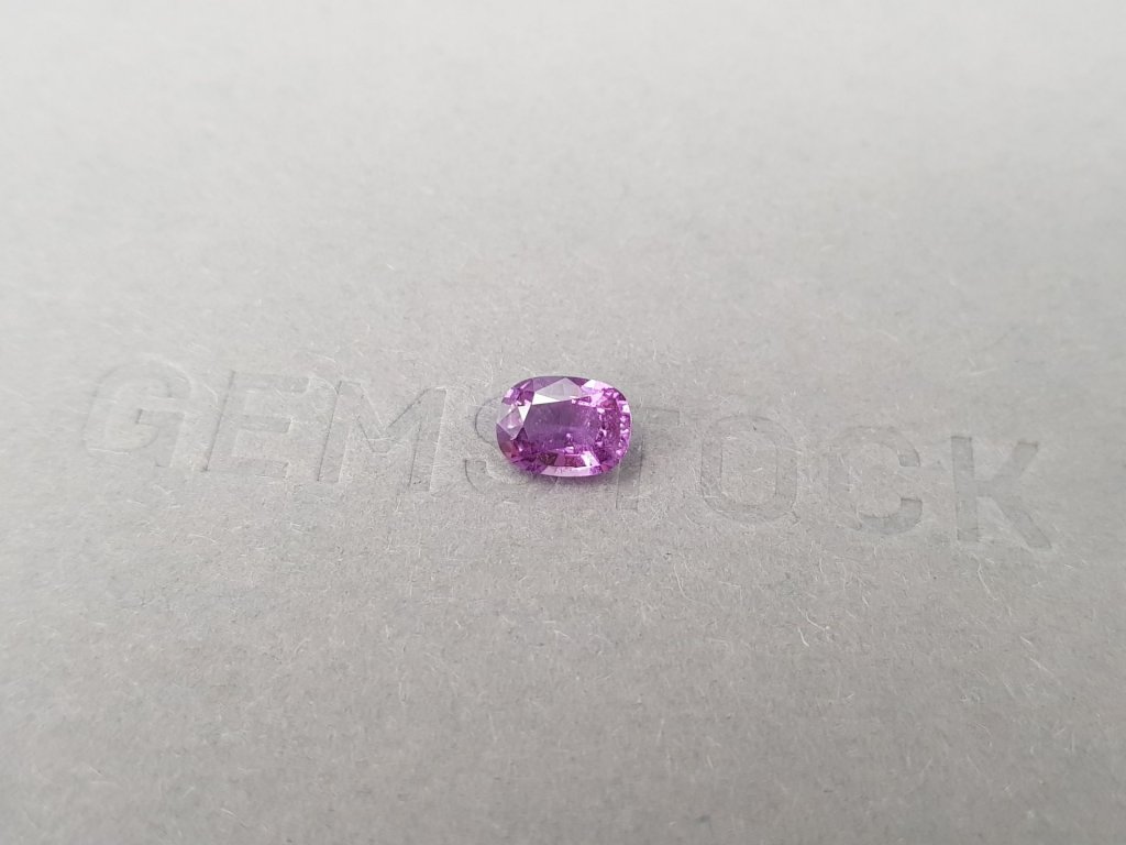 Unheated cushion cut violet sapphire 1.02 ct, Madagascar, Image №3