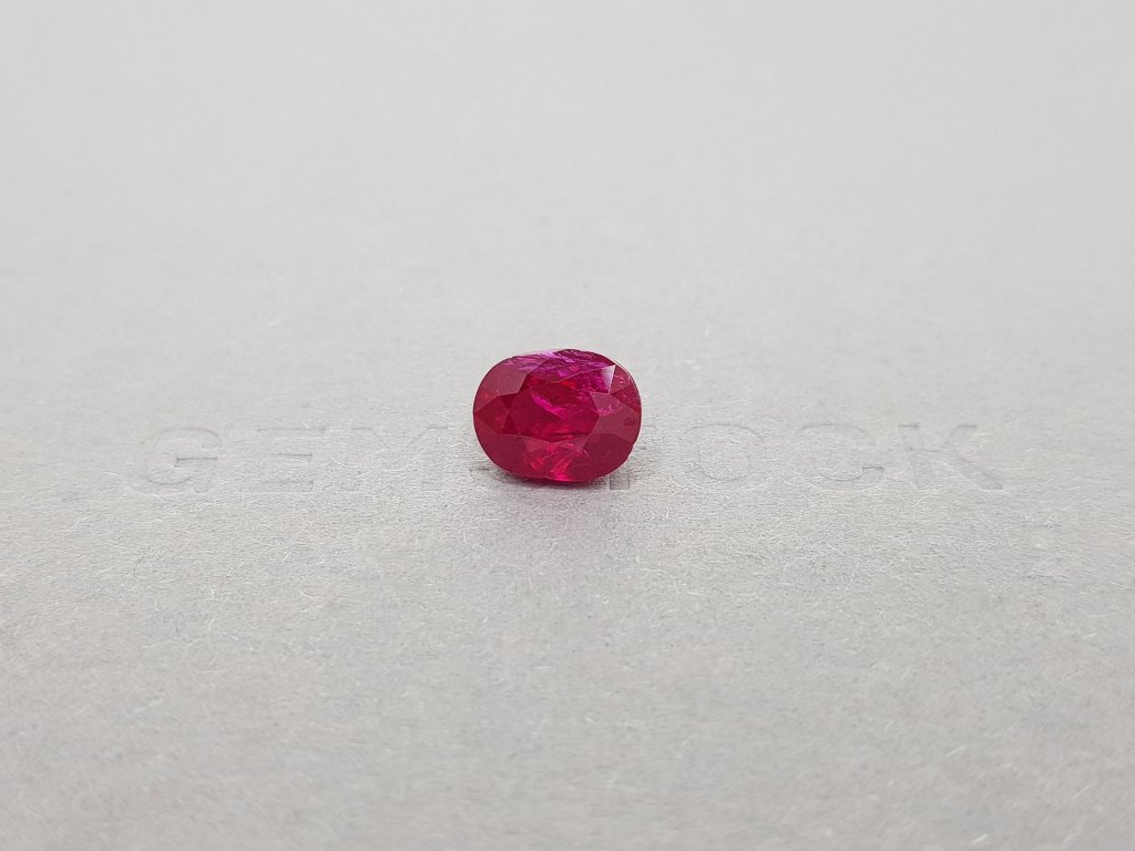 Super rare unheated oval cut pigeon blood ruby 3.98 ct, Burma Image №1