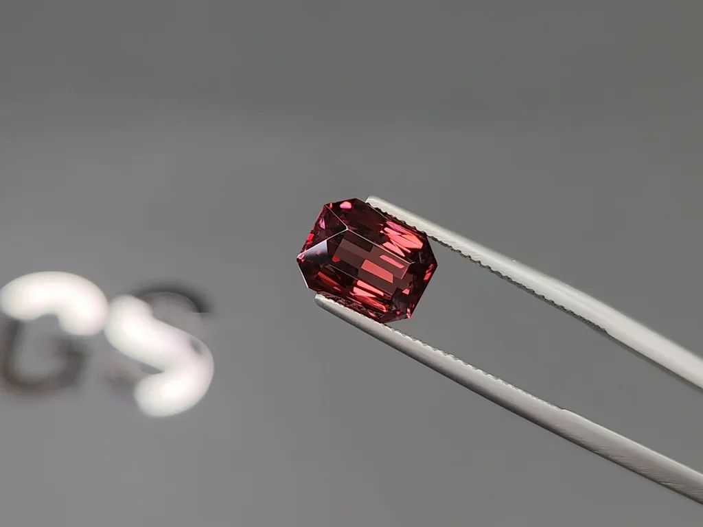 Malaya garnet octagon cut 4.62 carats, Tanzania  Image №3