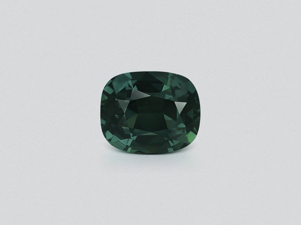 Unheated green sapphire cushion cut 4.60 carats, Sri Lanka Image №1